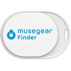 musegear® aplikācijas atslēgu meklētājs mini - balts - 1 iepakojums - atslēgu atrašana, viedtālrunis, tālvadības pults - viedtālruņa Bluetooth GPS savienojums