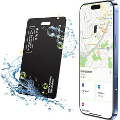 OYLCDI Wallet Tracker Card, plānas kartes maku izsekošanas karte, 5 gadu akumulatora darbības laiks, saderīga ar Apple Where is? (tikai iOS), IP68 ūdensnecaurlaidīga makiem, telefoniem, pasēm, bagāžas izsekošanai