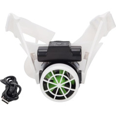 Ķiveres ventilators, drošības cepures ventilators, dzesēšanas ventilators cietajām cepurēm un aizsargķiverēm ar 3 ātrumiem Regulējams vasaras āra darbinieks Hardhat ventilators
