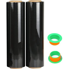 2 Pack Black Stretch Film 18 