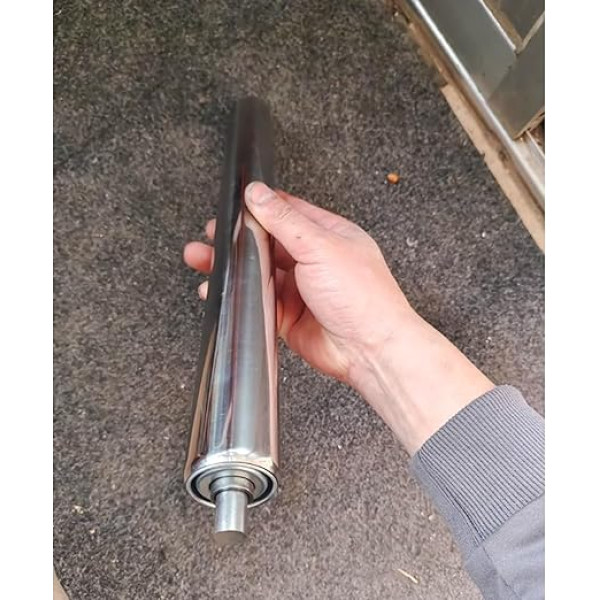 tragrollen förderband 2 3 5 5 7 9 Stück langlebige Industrierollen aus Stahl, Ersatz-Schwerkraft-Förderrollen für Heimwerkerprojekte, Lager- und Versandabteilungen, nicht angetriebene Rolle(7pcs Dia 1.5