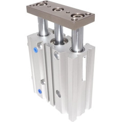 Pneimatiskais pneimatiskais cilindrs, cilindra diametrs 40 mm Rumba 25-400 mm MGPL40 SMC Typ Compact Guide Zylinder dünne Drei -Achse -Luftpneimatiskais cilindrs mit Führungsstange für automatische Ausrüstung(150mm stroke,MGPL40)