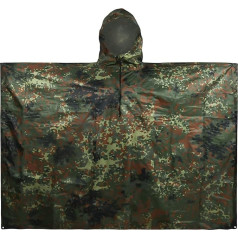 LOOGU Viegls ūdensnecaurlaidīgs lietus pončo ar kapuci Kamuflāžas dizains Ripstop daudzfunkcionāls lietus mētelis vīriešiem un sievietēm Lietus apmetnis, kas ātri žūst un ir atkārtoti lietojams kempinga makšķerēšanas medību pasākumiem