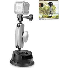 PULUZ Car Suction Arm Mount, Portable Car Mount with Mount Adapter and Long Screw for Gopro/Phone/Osmo Action/Osmo Action 3