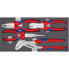 Knipex Zangen-Set in Schaumstoffeinlage 00 20 01 V17