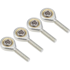 6 mm stieņa gala gultnis M6 x 1,0 mm stieņa gala lodīšu blīvslēgi ar kreiso vītni 4 gab. iepakojumā