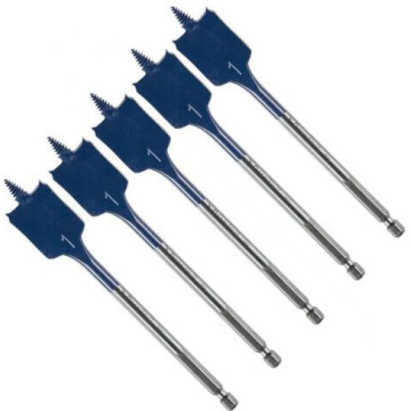 Tolxh 5 Stück #DSB1013B 2,5 cm x 15,2 cm Daredevil Spaten-Bit (Bulk) Ersatzteil Neu für Bosch