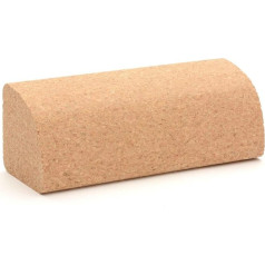 ZenYogaWedge Cork Yoga Quarter Round Block - Premium 100% Natural Single Brick iesācējiem un profesionāļiem Lyengar jogas nodarbības Mājas vingrinājumu fitnesa neslīdošs rokturis - videi draudzīgs