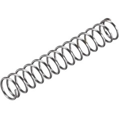 sourcing map Kompresijas atspere 6 mm OD 0,6 mm stieples izmērs 19,25 mm saspiests garums 35 mm brīvais garums 10 N slodzes stiprums pelēks 20 gab. iepakojums