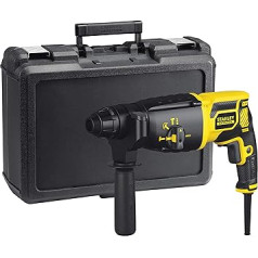 Stanley FatMax 750 Watt SDS-plus Bohrhammer FME500K (1,8 Joule, pneumatisches Hammerwerk, Rechts-/Linkslauf, zum Hammerbohren, Bohren, Meißeln, inkl. Zubehör + Koffer)