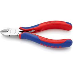 Knipex Elektronik-Seitenschneider mit eingesetzter Hartmetallschneide mit Mehrkomponenten-Hüllen 135 mm 77 02 135 H