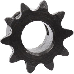 RLLHGH Kegelradgetriebe aus Karbonstahl, 1 Stück, 04C, 10 Zähne, industrielles Kettenrad mit oberer Drahtbohrung 5 mm, 6 mm, 8 mm, 10 mm (6 mm)