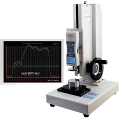 NEWTRY Digitālais stumšanas spēka pārbaudes statīvs, 200N (1770lbf) atsperes spriegojuma mērītājs (ar DS2-200N stumšanas-vilkšanas mērītāju)
