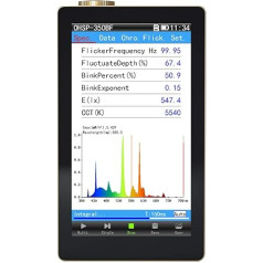 Hopoocolor OHSP350BF 380-780 nm spektrometrs fotometrs gaismas mērītājs spektra analizators LED mirgošana