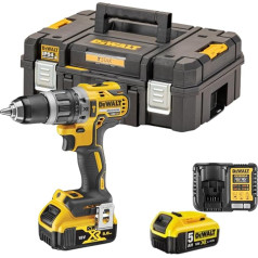 DEWALT DCD796P1-GB XR bez suku kompakts litija jonu kombinētais aparāts, 18 V, Gelb/Schwarz, elektriskā jauda