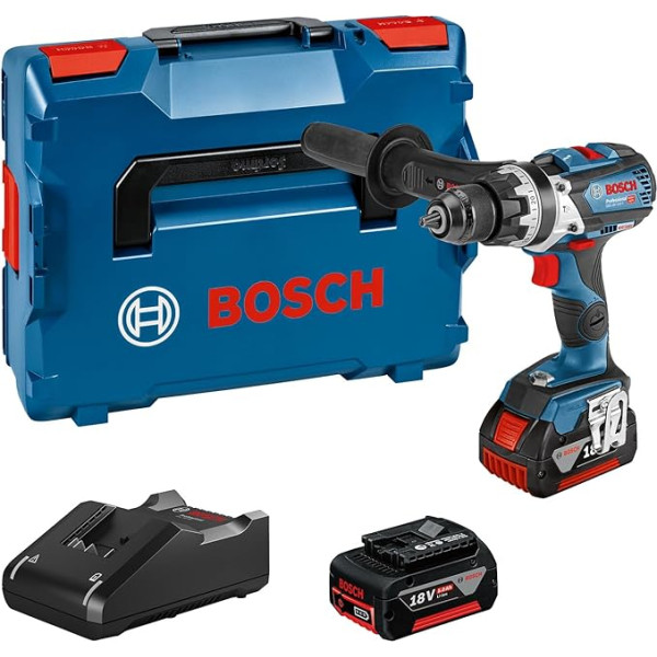 Bosch Professional GSB 18V-110 akumulatora urbjmašīna bez sukas ar 2. akumulatoru un lādētāju