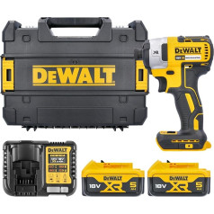 Dewalt DCF887 18V XR Brushless Schlagschrauber + 2 x 5ah akumulatori, dāvanas un dāvanu grāmatiņa