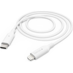 Hama 00183295 Charging/Data Cable, USB Type-C to Lightning 1m, White