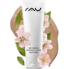 Rau Cosmetics BB krēms bez silikona un eļļas Perfect Care Natural sausai, nevainojamai un normālai ādai 75 ml - Make-Up, kopšanas līdzekļi, UV aizsardzība - tonēts dienas krēms ar cinku, E vitamīnu, mandeļu eļļu, pantenolu un vīnogu sēklu