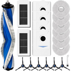 ‎Fixbetter Fixbetter Accessory Kit for ECOVACS DEEBOT X5 Omni Robot Vacuum Cleaner with 1 Roller Brush, 2 HEPA Filters, 6 Wipes, 4 Dust Bags, 6 Side Brushes, 1 Cleaning Brush, Sweeper Replacement Parts