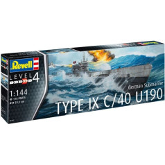 Plastmasas modelis vācu zemūdene t.ix c/40 1/144