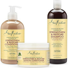 Shea Moisture SheaMoisture Jamaikas melnā rīcineļļa atjaunojošs šampūns 16 oz