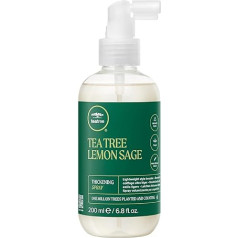 Tea Tree Paul Mitchell Lemon Sage Thickening Spray - Apjomu piešķirošs aerosols smalkiem matiem, salona kvalitātes matu kopšanas līdzeklis, kas stiprina matus