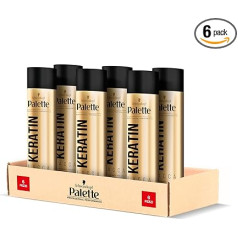 Schwarzkopf , Palette Styling Keratin Spray matu laka Šķidrais keratīna matu laka līdzeklis ar spēcīgu fiksāciju 300ml Pack of 6