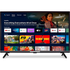 MEDION P13242 (MD 30042) 80 cm (32 collu) 1080p Full HD televizors (Android TV, Smart TV, HDR, Netflix, Prime Video, PVR, Bluetooth, Google Chromecast un Assistant)