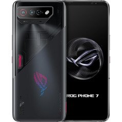 ROG Phone 7, ES oficiālais, melns, 512 GB krātuves un 16 GB RAM, 6,78 collas, Snapdragon 8 Gen 2.