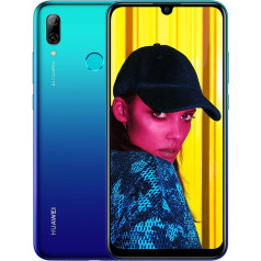 Huawei P Smart 2019 64 GB 6.21 Inch 2K FullView Dewdrop SIM-Free Smartphone with Dual AI Camera, Android 9.0, Single SIM, UK Version - Aurora Blue (Renewed)