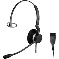 Jabra,Q711015,Biz AA82300 QDMono langlebiges Call-Center-Kabel-Headsetmit Noise-Cancelling für Unify OpenStage, Schwarz