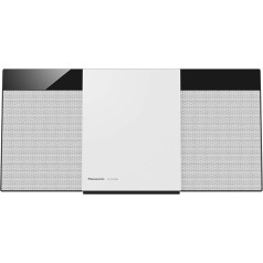 Panasonic SC-HC300 Home Audio Micro System 20W Schwarz, Weiß - Mājas audioiekārtas (Heim-Audio-Mikrosystem, Schwarz, Weiß, 1 Disks, 20 W, 1-Weg, FM)