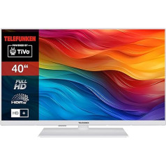 Telefunken TiVo XF40TO750M-W Smart TV Powered by TiVo (Full HD, HDR, HD+, 6 mēneši komplektā, trīskāršs uztvērējs)