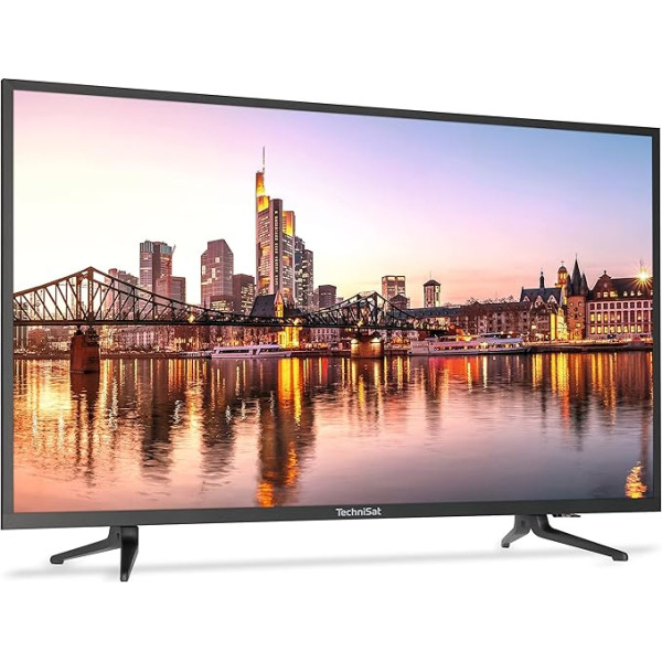 TechniSat TECHNILINE 32 ISI 2 - Full HD Smart TV (32 collas, 1080p, TwinTuner, USB, ELAC Subwoofer, Connect App, ISIO internets, UPnP piekļuve, gatavs maksas TV) Titanium, 2023. gada modelis