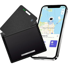 Olycism Wallet Tracker Bluetooth (tikai iOS) Key Finder for Wallet Card Backpack Supports Wireless Charging Suitcase Tracker ar 98 Feet meklēšanas diapazonu IPX8 ūdensizturīgs