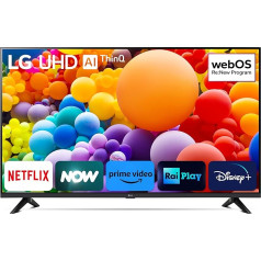 LG UHD 50 collu, UT73 Series 2024, Smart TV 4K, 50UT73006LA, Procesors α5 Gen7, 20 W, 3 HDMI, HDR10 Pro, Filmēšanas režīms, Spēļu optimizētājs, Alexa, Wi-Fi, webOS 24, Sporta portāls