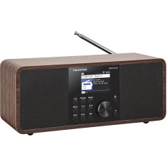 Telestar DIRA S 24i digitālais radio (DAB+/FM, interneta radio, skaņas procesors (DSP), USB mūzikas atskaņotājs, Bluetooth, TFT LCD krāsu displejs)