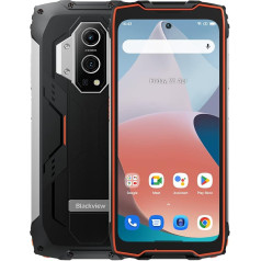 Blackview BV9300 Āra mobilais tālrunis bez līguma (100LM lukturītis), 15080mAh akumulators, Helio G99 21GB + 256GB, 6,7 collu 120Hz 2,3K displejs, 50MP kamera, IP68 Android 12 ūdensizturīgs viedtālrunis, GPS NFC