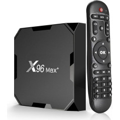 Android 9.0 TV Box, Smart Media Player 4+32GB HD TV Box ar tālvadības pulti, atbalsta 4K/3D 2.4&5GHz WiFi BT 4.0 USB 3.0 1000M LAN Android Box