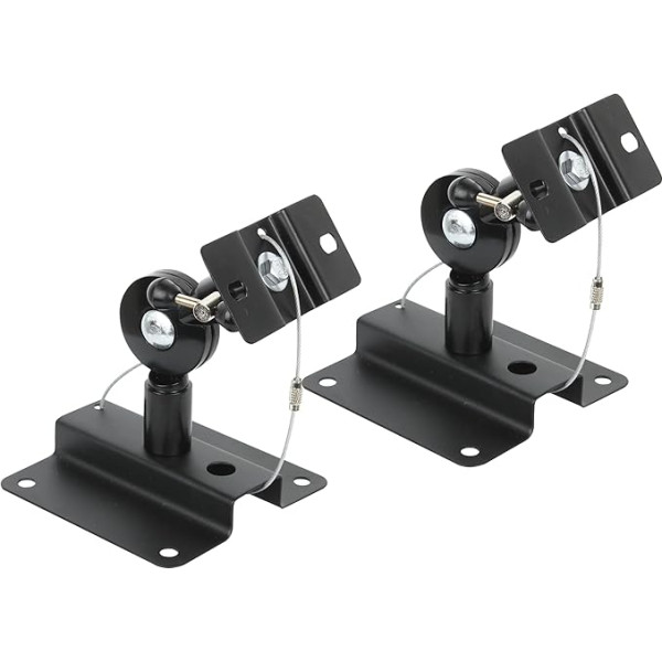 Beetronic 2 x Universal Anti Theft Speaker Wall Mounted Rotate Tilt Satellite Brackets M5