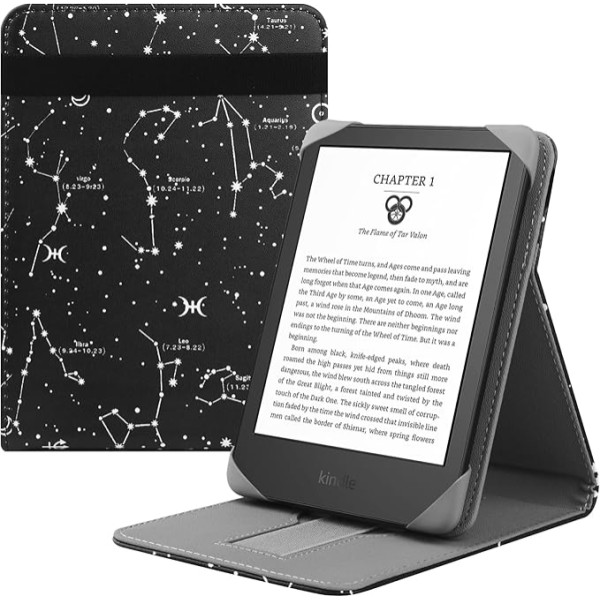 HoYiXi universāls futrālis 6 collu Kindle 2022 un 2019/Kobo Clara HD/Kobo Clara 2E/Kobo Nia/PocketBook Basic 4/Touch Lux 5 Stand Case for 6 Inch PocketBook/Tolino/Sony E-Book Reader, Constellation