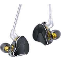 keephifi CCZ BC04 HiFi IEM In-Ear Monitor, In-Ear austiņas 1BA+1DD IEM austiņas, vieglas spēļu austiņas ar kabeli, noņemams 5N OFC kabelis dziedātājiem, 2PIN-Z kontakti