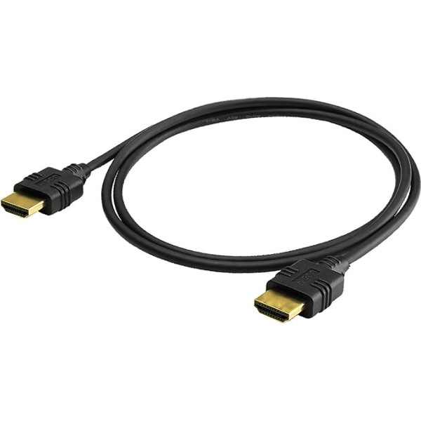 Hicon HI-HI-HI-HIMM-0030 30 cm 4K 60fps UHD HDMI kabelis Premium High Speed 18 GBit/s HDR 10 3D ar Ethernet 0,3 m kompakts, ļoti elastīgs