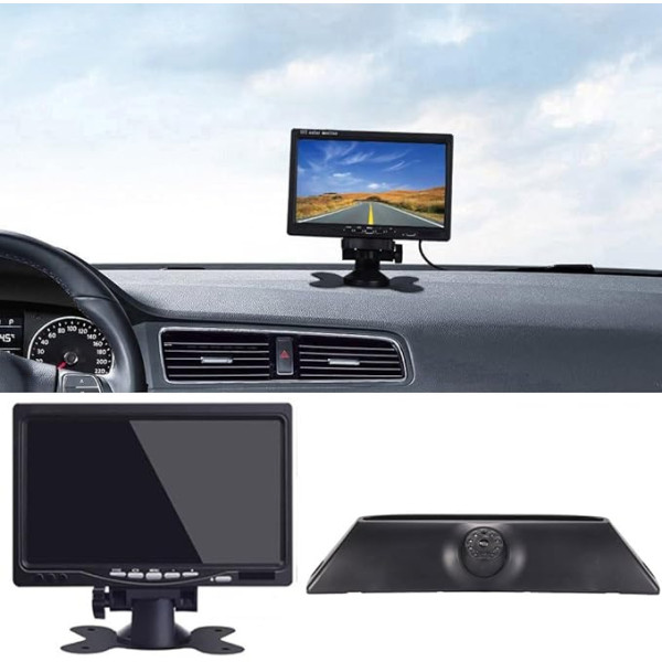 HD atpakaļgaitas kamera + 7 collu TFT LCD ekrāns, IR nakts redzamības autokamera ar 4,3 collu krāsu displeju, atpakaļgaitas kamera Fiat Iveco Daily 4 Gen 2011-2014