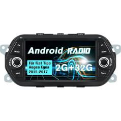 AWESAFE Android auto radio ar 7 collu skārienekrānu Fiat Tipo Aegea Egea 2015-2017 2GB + 32GB ar navigāciju Android Car Carplay Bluetooth