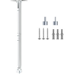 suptek pagarināts mini projektora griestu stiprinājums 125cm regulējams sienas stiprinājums ar vītņu adapteriem projektora DVR kamerai (PR05LMINIW)