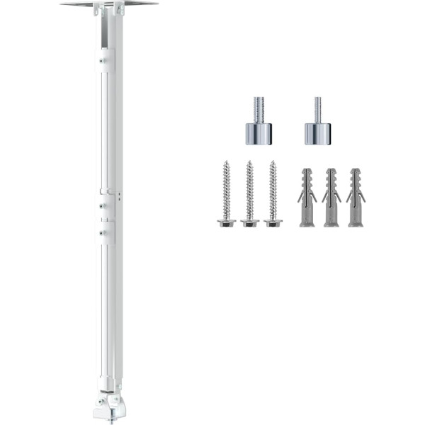 suptek pagarināts mini projektora griestu stiprinājums 125cm regulējams sienas stiprinājums ar vītņu adapteriem projektora DVR kamerai (PR05LMINIW)