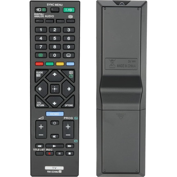 Tālvadības pults RM-ED062 Saderīga ar Sony TV KDL-32R415 KDL-485B KDL-48R55XC KDL-32R403C KDL-32R405C KDL-32R405C KDL-32R500C KDL-32R503C KDL-40R485B KDL-32R400A KDL-32R400A KDL-32 R400A KDL-32R503C 420A KDA