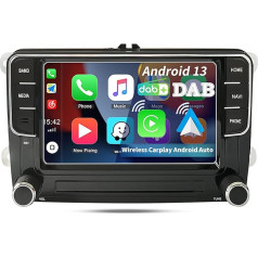 SCUMAXCON 7 collu autoradio 8 kodolu 2,0 GHz bezvadu Carplay Android automašīnai ar DAB+ Android 13 4 + 32G GPS 5G WiFi 4G LTE BT OPS RVC RDS USB IPS skārienekrāns Golf 5 6 Passat Candy Polo